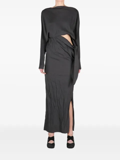 Cortana asymmetric maxi dress