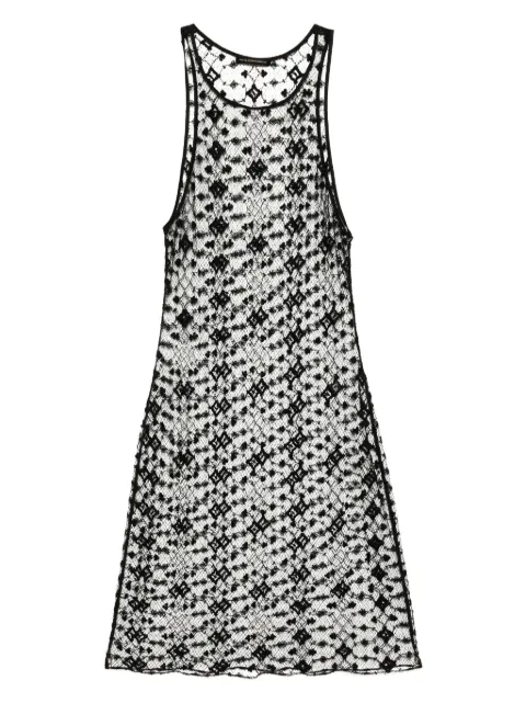 Kiki de Montparnasse diamante-embroidered midi dress