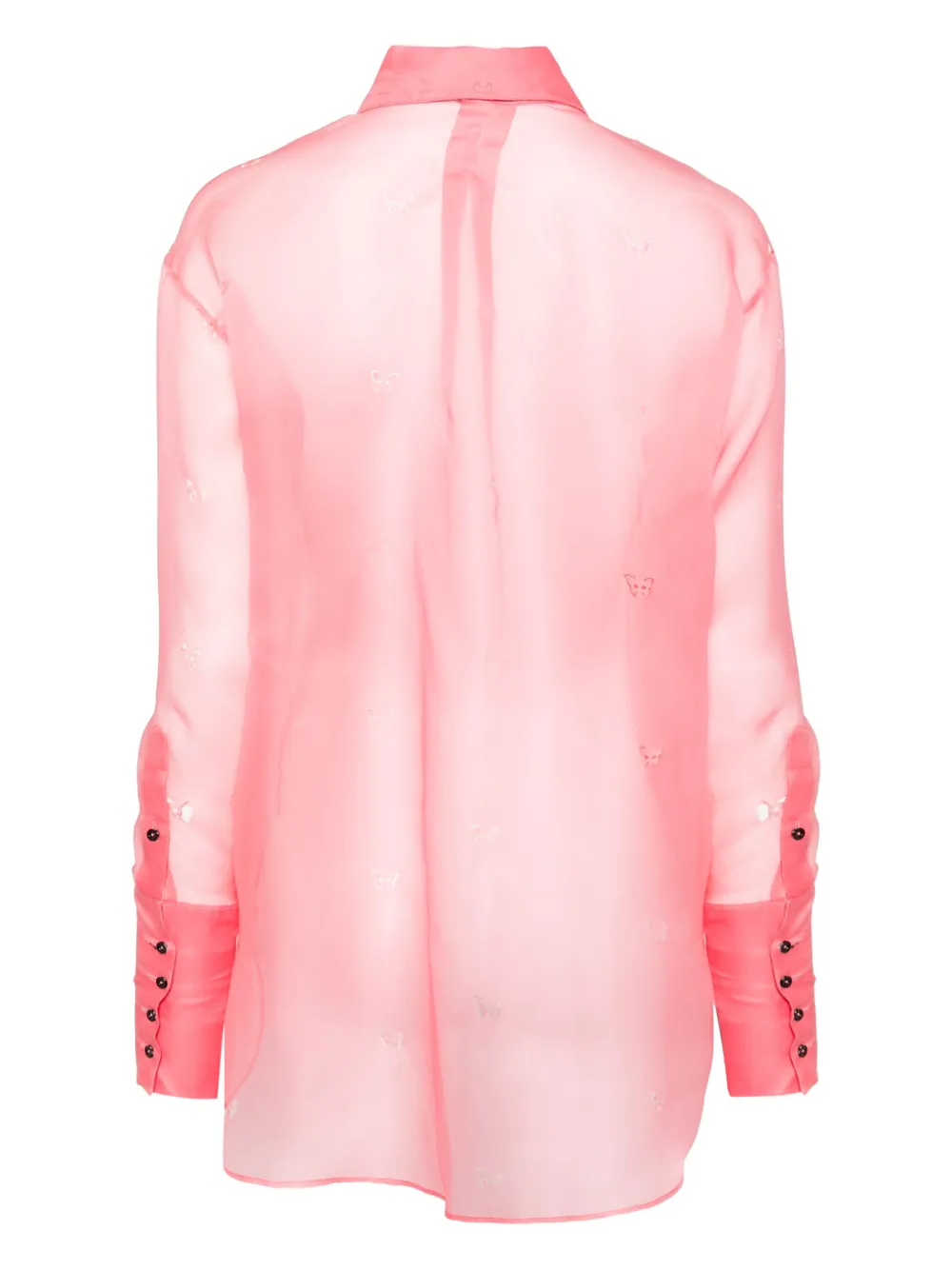 Kiki de Montparnasse Organza blouse met uitgesneden detail Roze