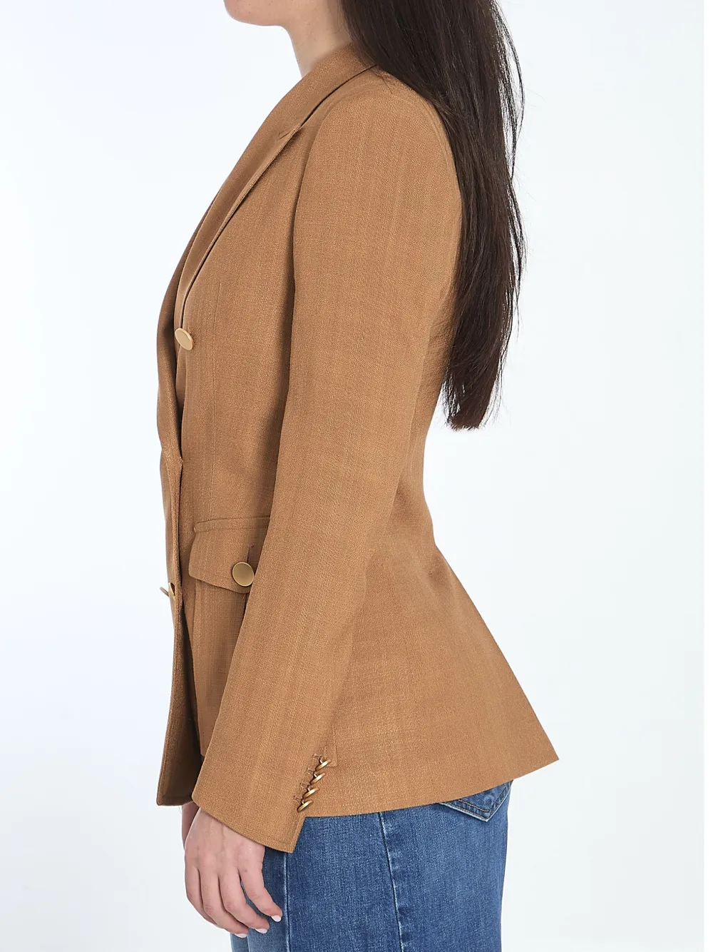 Tagliatore Blazer met dubbele rij knopen Beige
