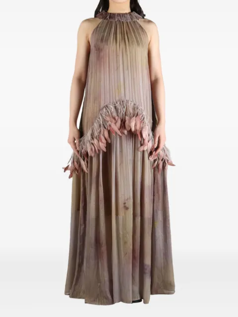 YANGKEHAN silk maxi dress