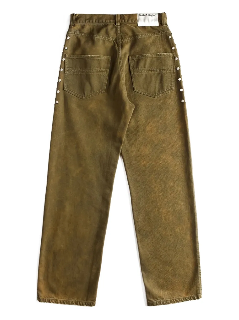 Namacheko studded detail jeans - Groen