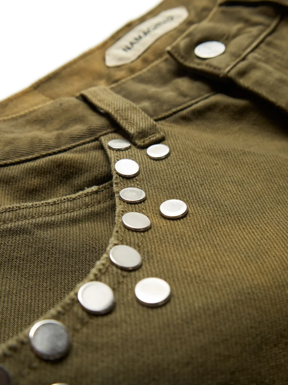 Namacheko Studded Detail Jeans In Green