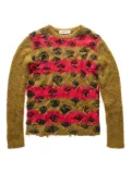Namacheko Double Layer Intarsia ""Green"" sweater