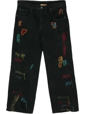 Denim Tears x Stussy x Our Legacy straight-leg Jeans | Black