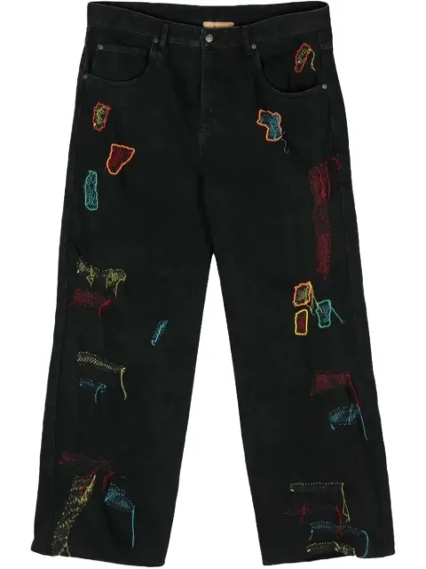 Glass Cypress Reconstructed Shredded jeans