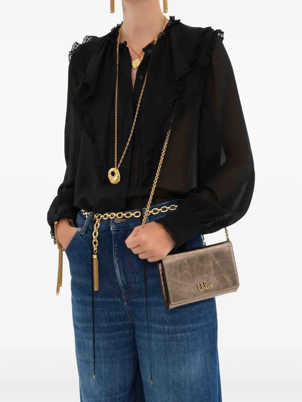 Chloé Iconic crossbody bag - Bruin