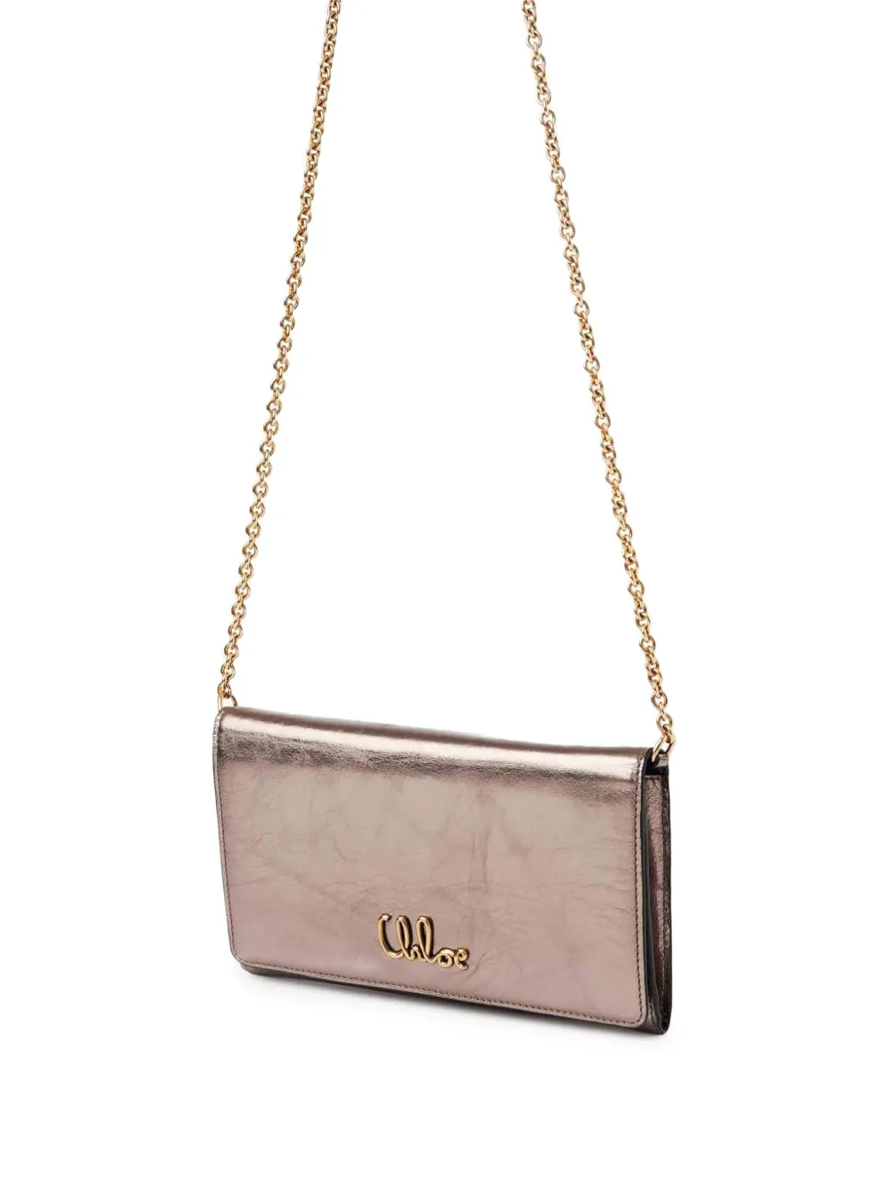 Chloé Iconic Chain Shoulder Bag In Brown