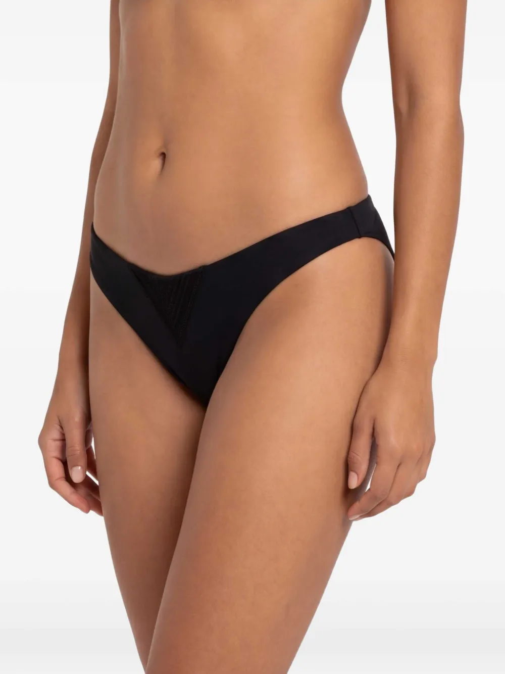 Kiki de Montparnasse Bikinislip met kanten vlakken Zwart