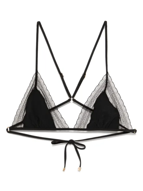 Haut de bikini à empiècement en dentelle - Kiki de Montparnasse - Modalova