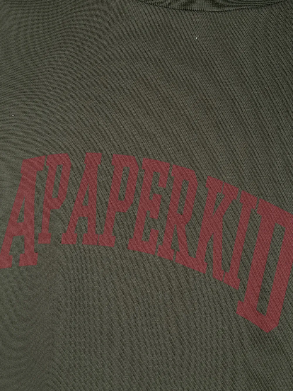 A Paper Kid T-shirt met logoprint Groen