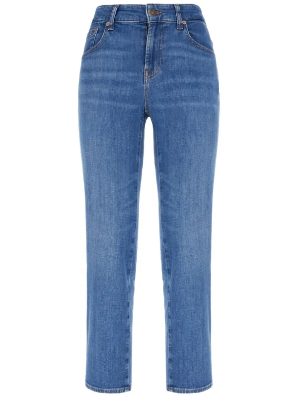 7 FOR ALL MANKIND CALIE デニムジーンズ MANKIND Calie Straight in Explorer | 7 For All Mankind