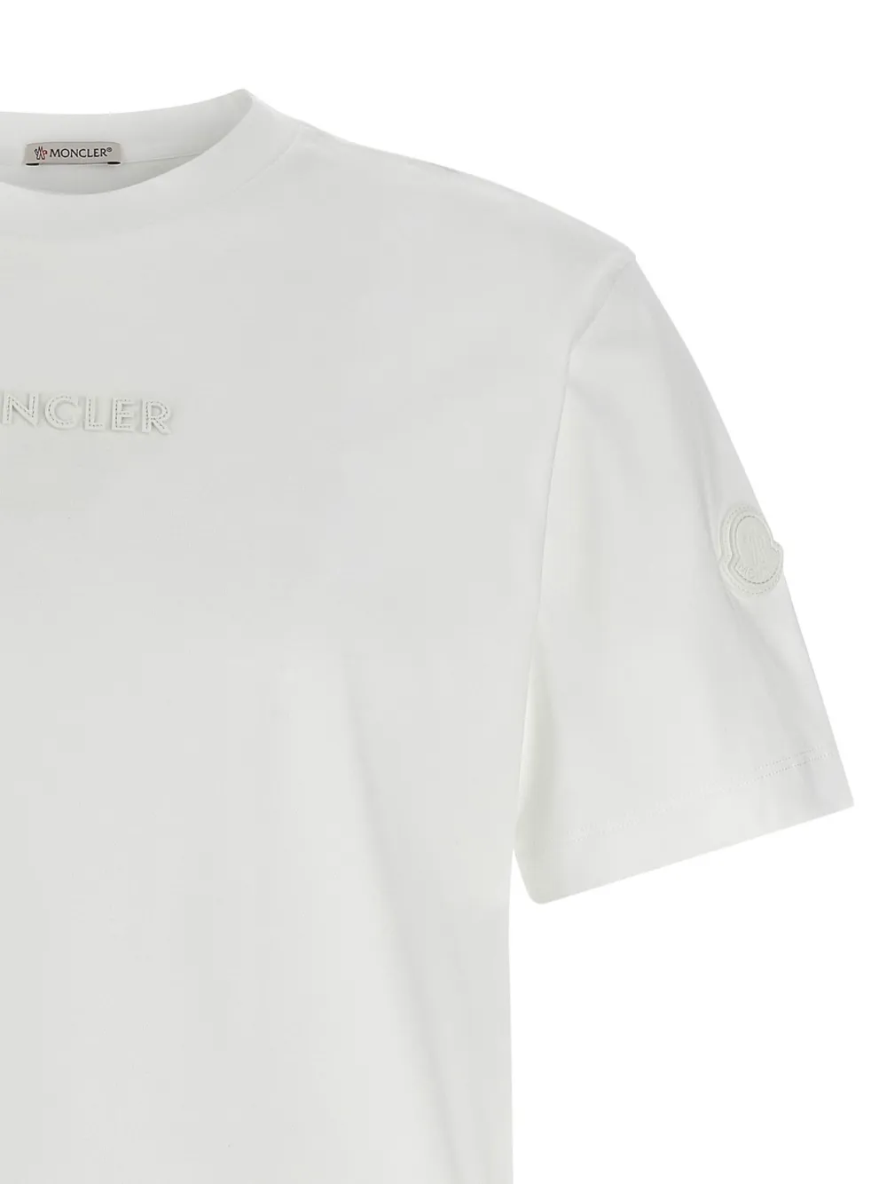 Moncler T-shirt met logopatch Wit