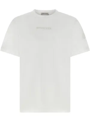 Moncler logo-patch T-shirt | White | FARFETCH