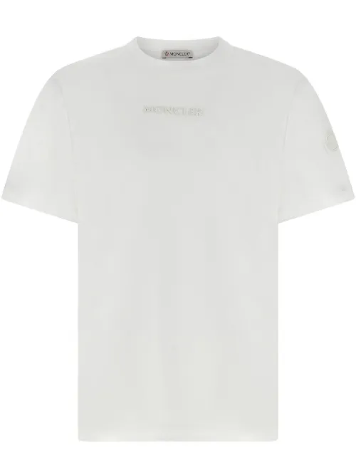 T-shirt à patch logo - Moncler - Modalova