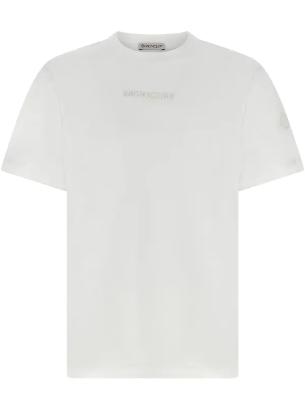 Moncler Logo-patch T-shirt in White