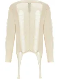 Rick Owens longsleeved sweater - White