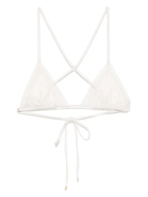Kiki de Montparnasse lace inset string bikini top