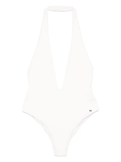 Kiki de Montparnasse Echauffe swim halter plunge one piece