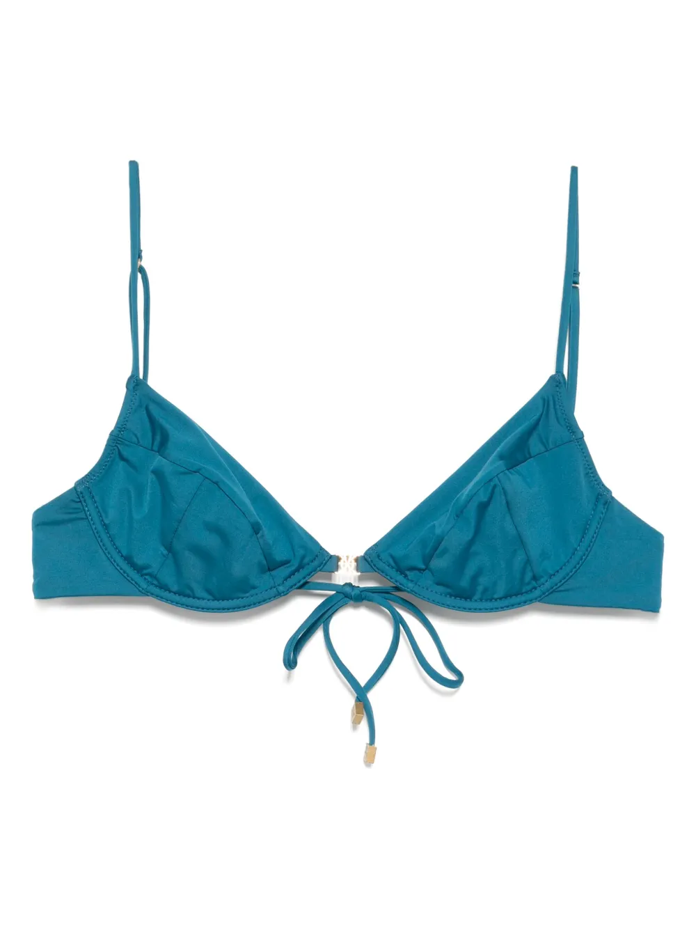 lace-up demi bikini top