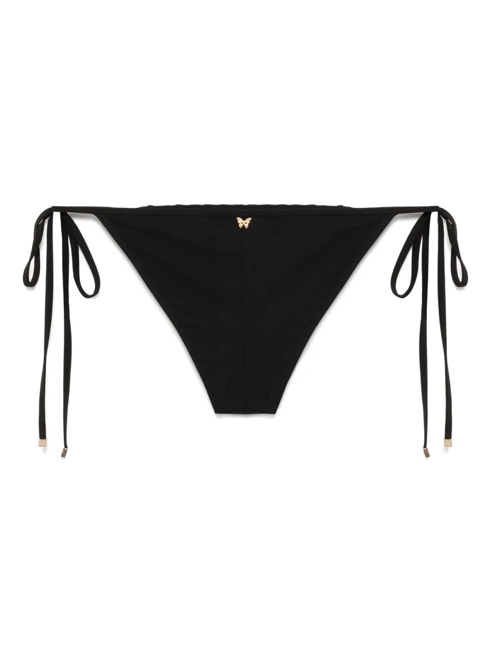 Kiki de Montparnasse lace inset string bikini bottom | Black | Image 1