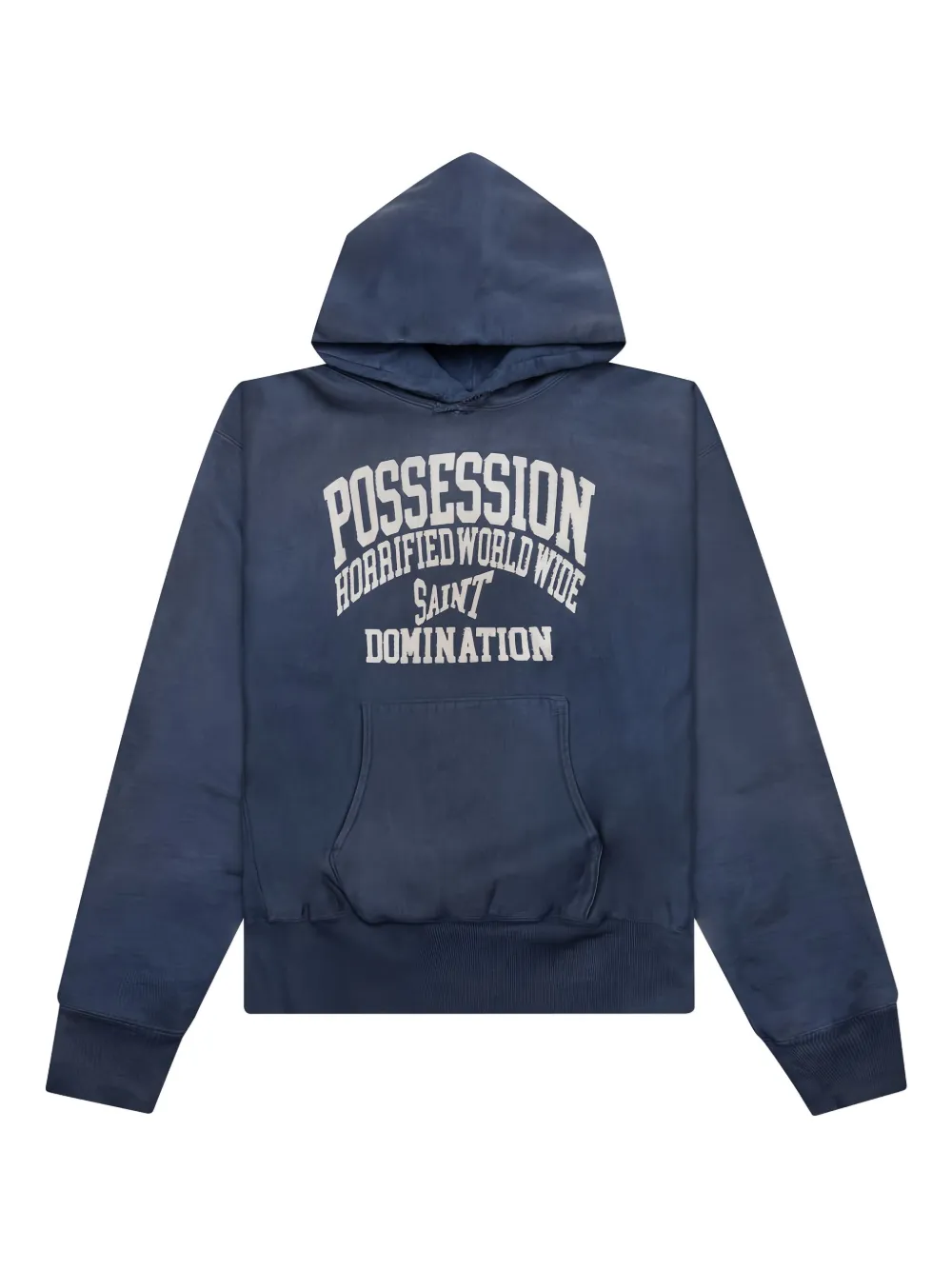 SAINT MXXXXXX Hoodie met logo Blauw