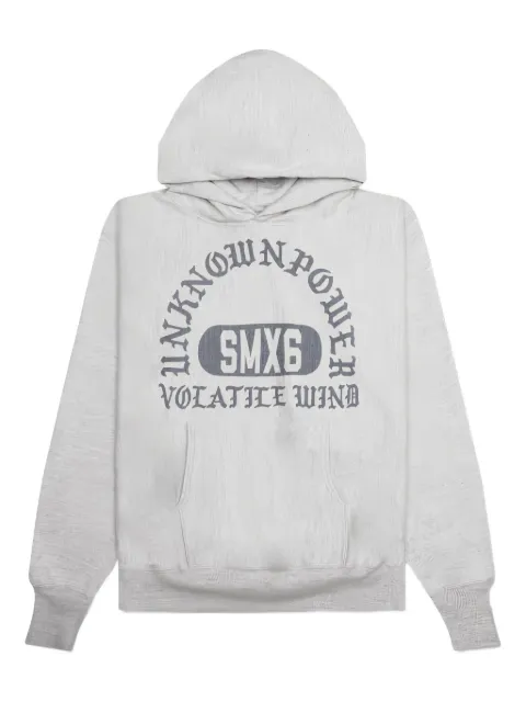 SAINT MXXXXXX arched-logo hoodie