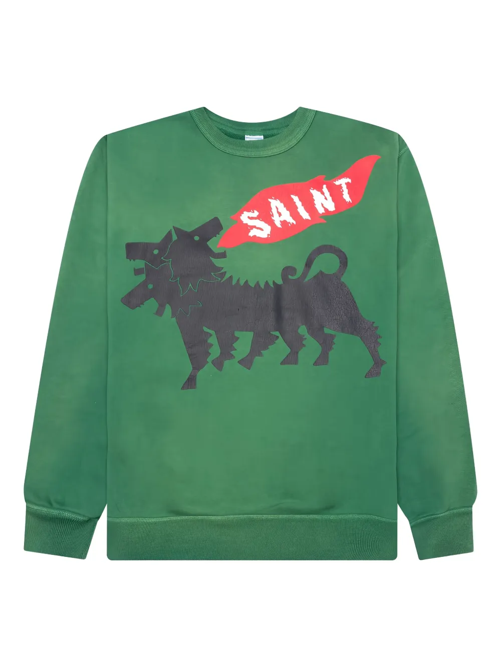 SAINT MXXXXXX Sweater met hondenprint Groen