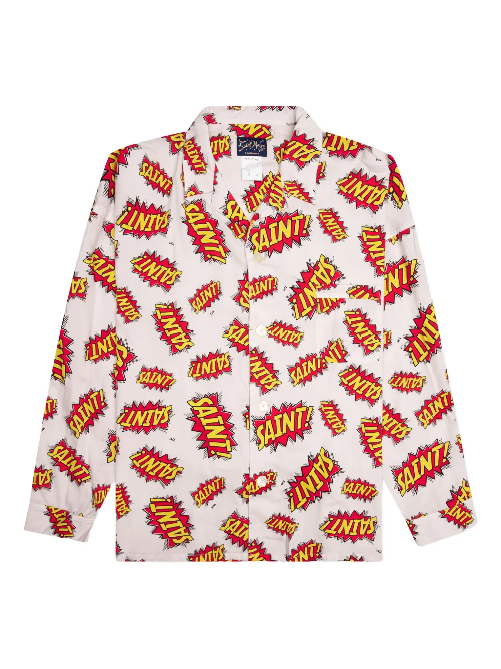 SAINT MXXXXXX Pow katoenen pyjamashirt Wit