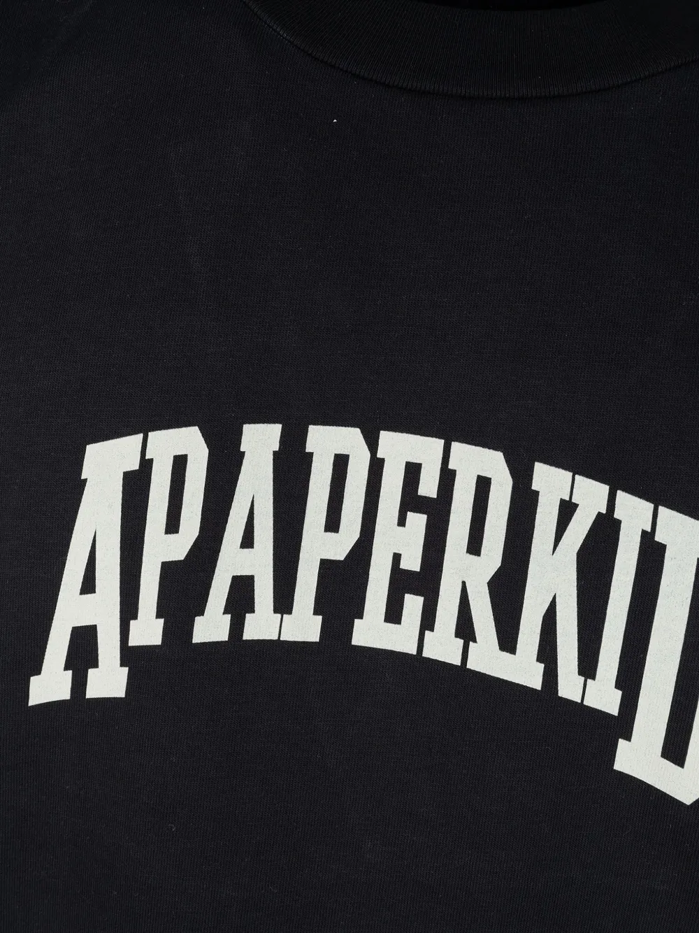 A Paper Kid T-shirt met logoprint Zwart