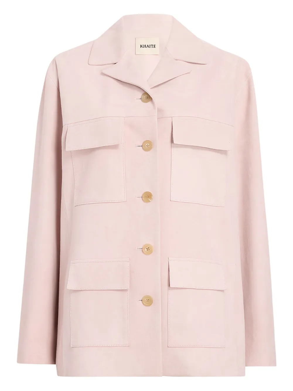 KHAITE Morsson button-up jack Roze