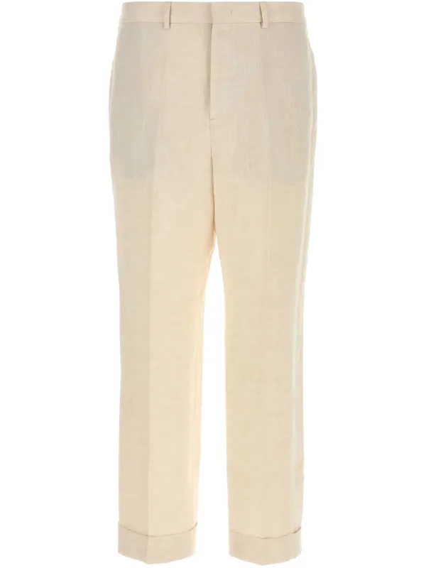 パンツ VALENTINO 7B3RB6541CF Trousers VALENTINO GARAVANI Pleated wool-twill wide-leg pants | THE