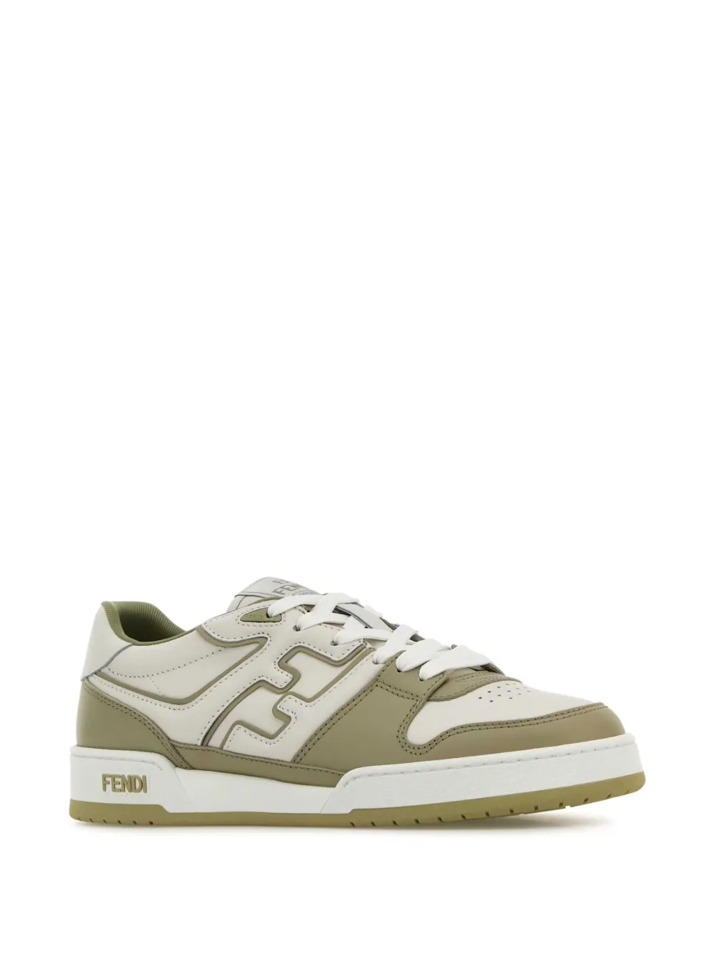 FENDI logo-patch sneakers - Groen