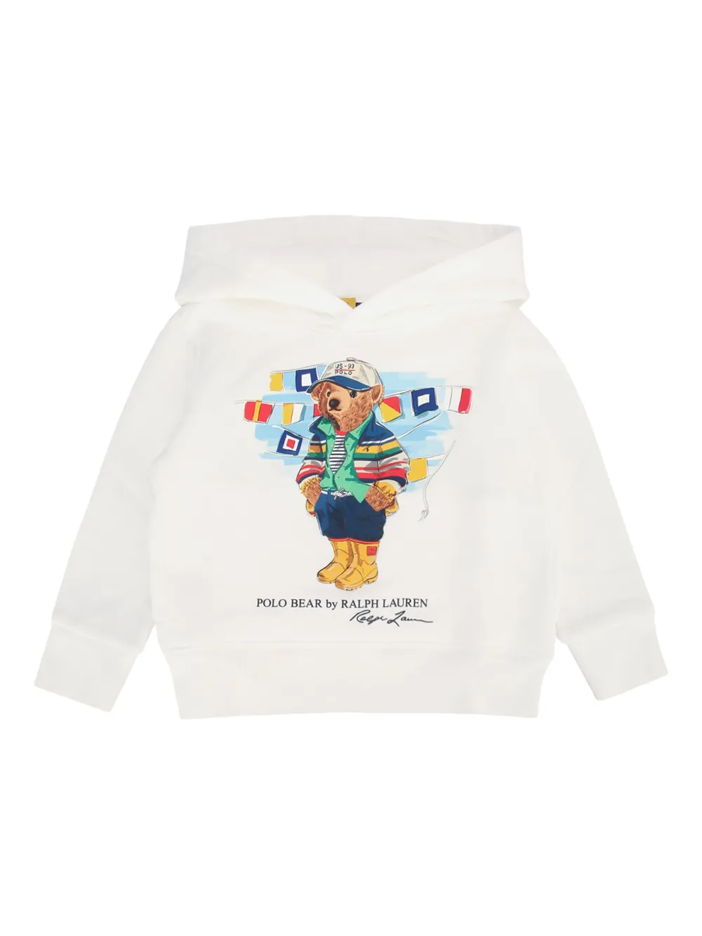 POLO RALPH LAUREN KIDS Hoodie met logoprint Wit