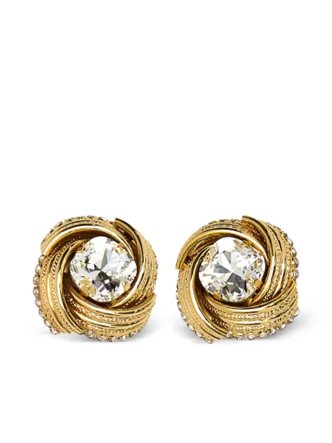 Alessandra Rich crystal-embellished earrings