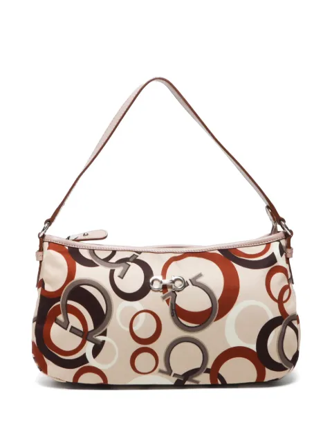Ferragamo Pre-Owned 2000s Gancini-print shoulder bag