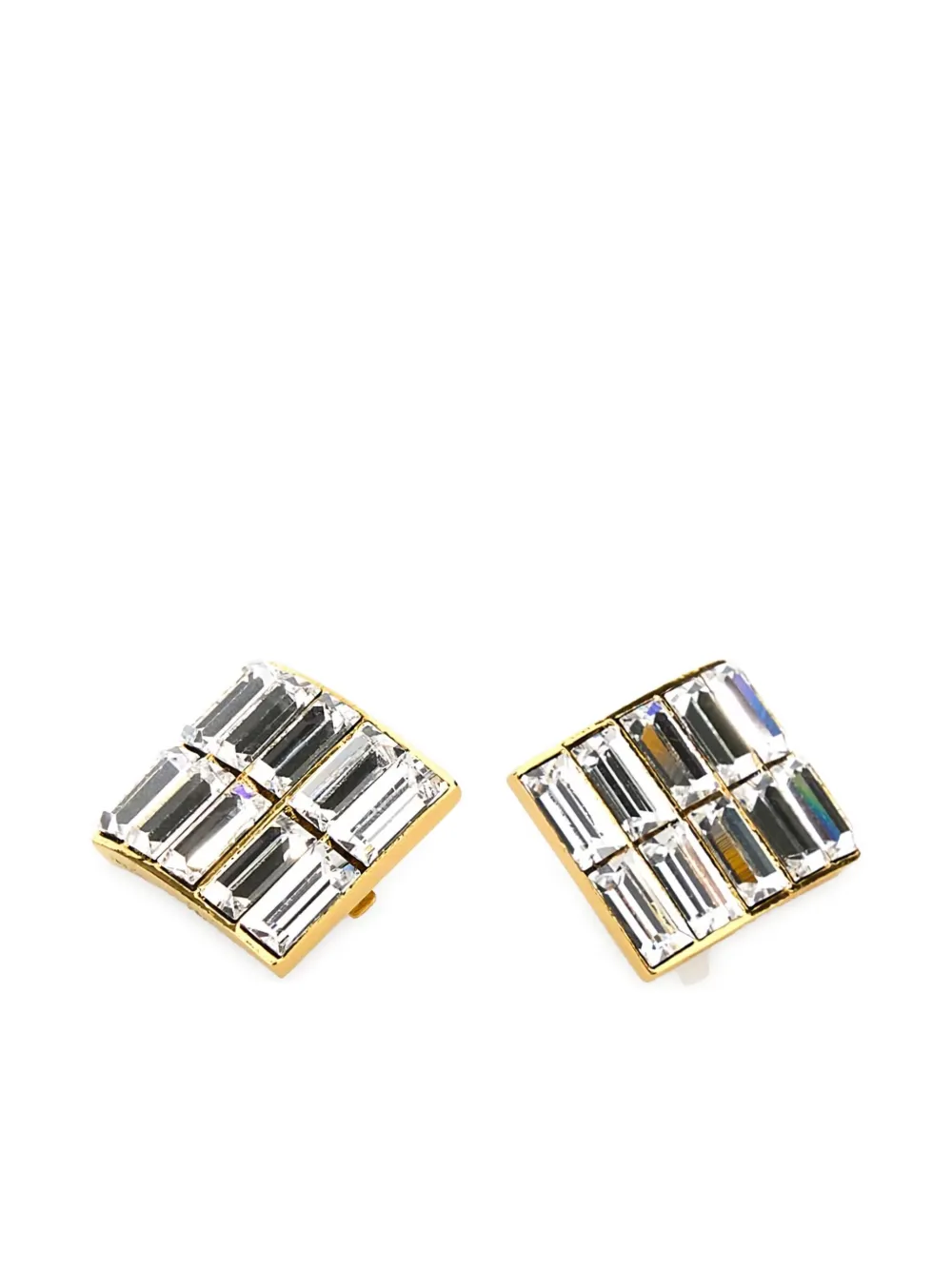 Alessandra Rich crystal-embellished earrings - Goud