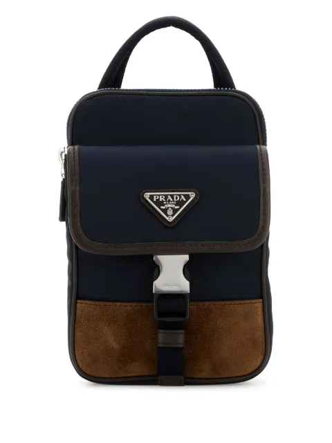 Prada Enamel Triangle logo backpack 