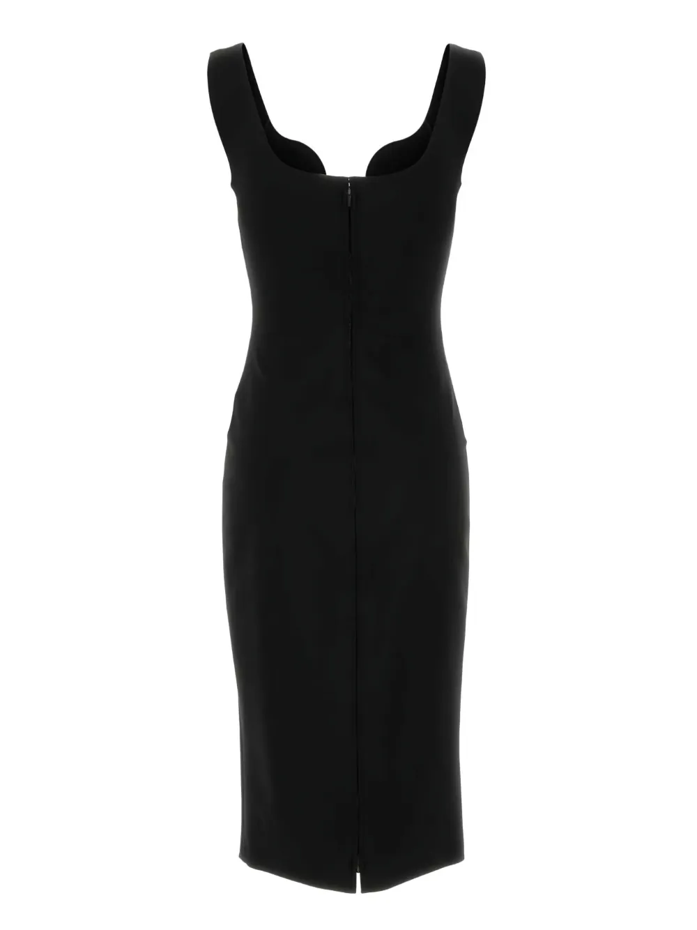 Giorgio Armani sheath midi dress - Zwart