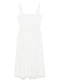 Maje embroidered midi dress - White
