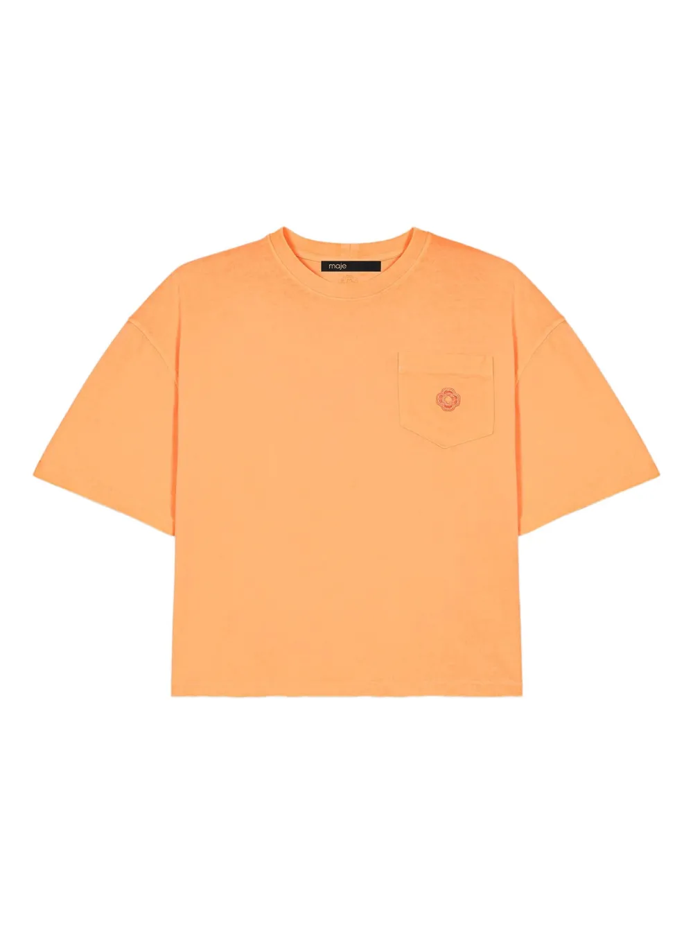 Maje playera con detalle del logo | naranja | Image 1