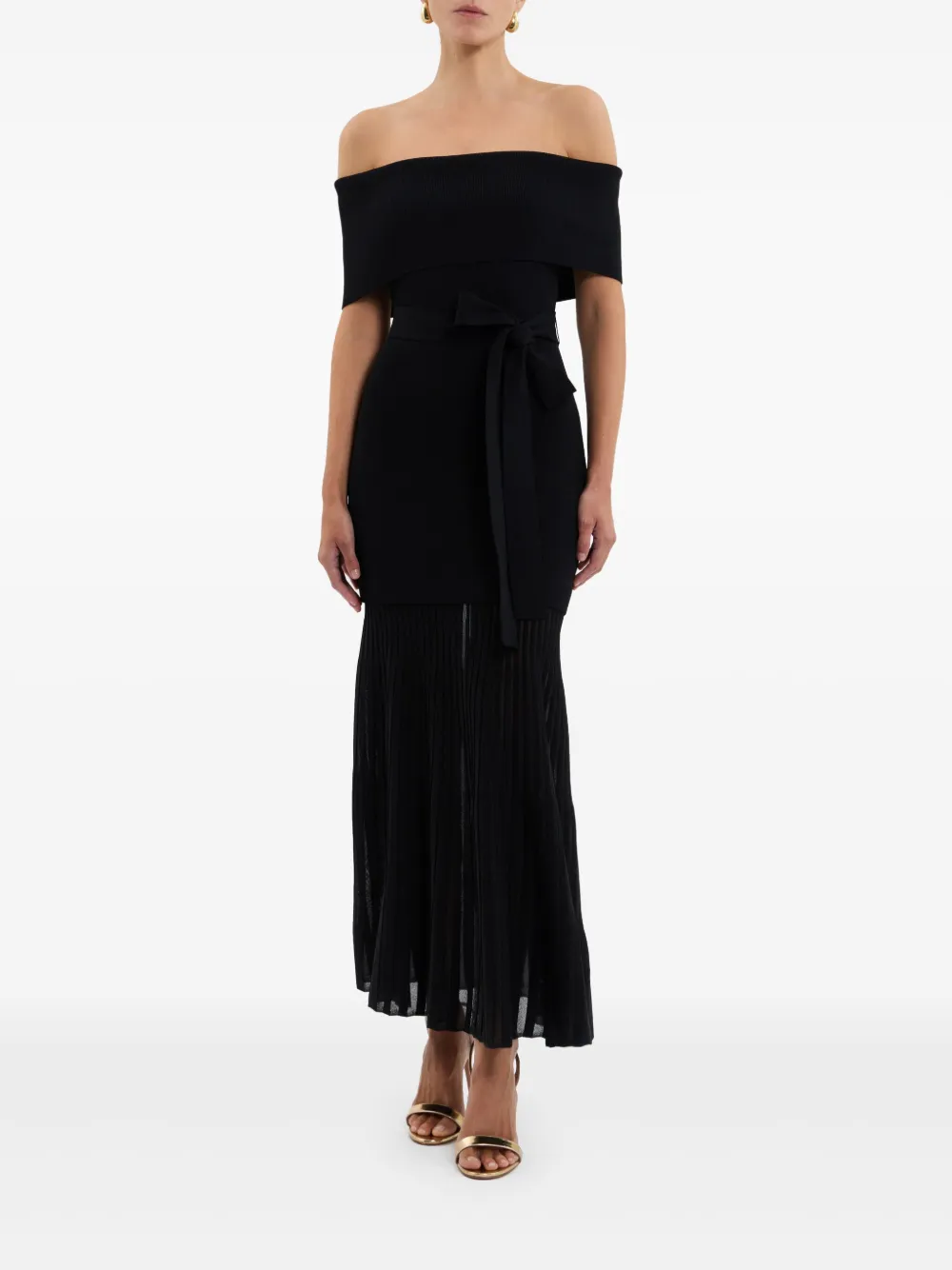 Rebecca Vallance Mariana midi-jurk - Zwart