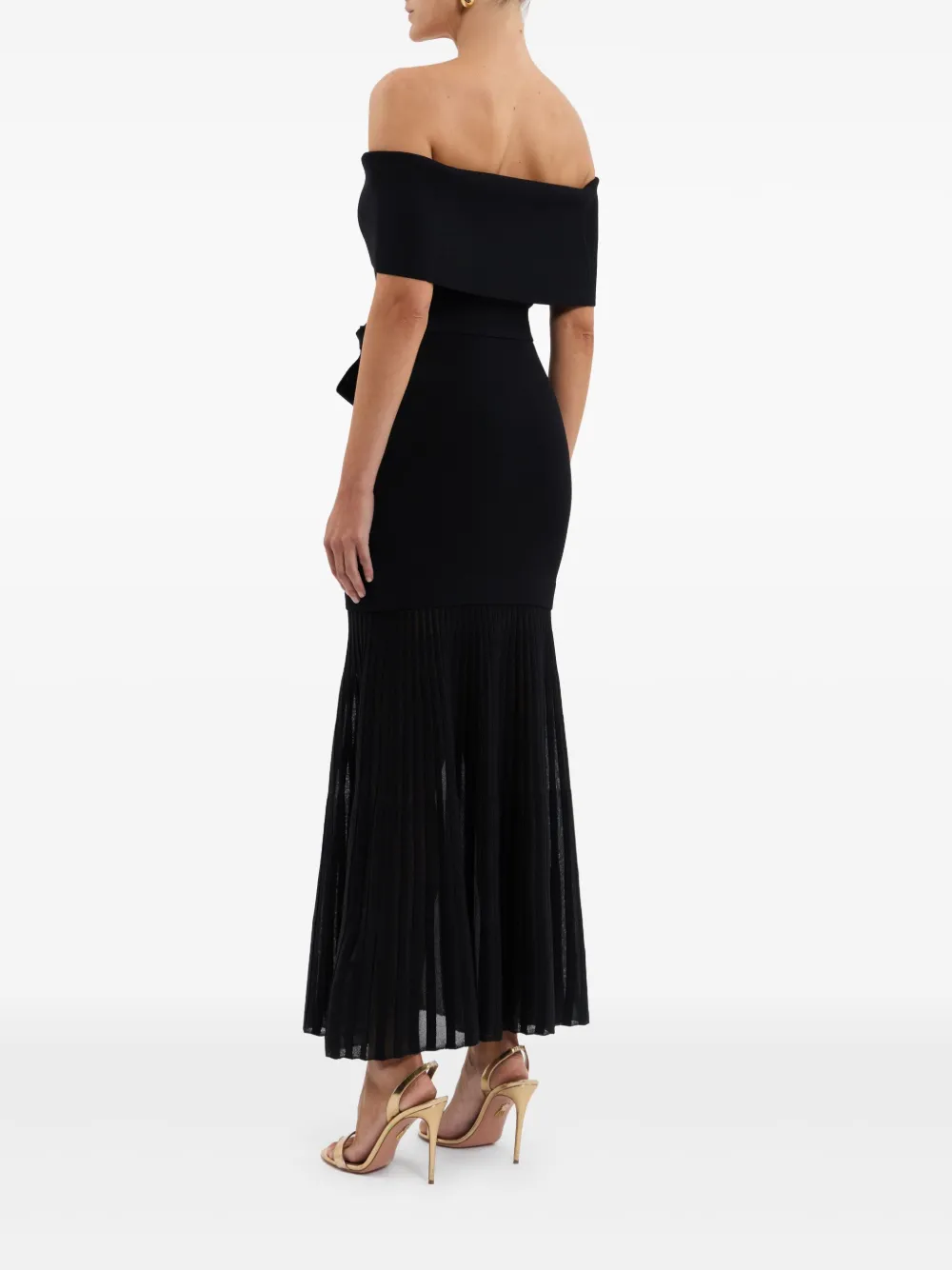 Rebecca Vallance Mariana midi-jurk Zwart