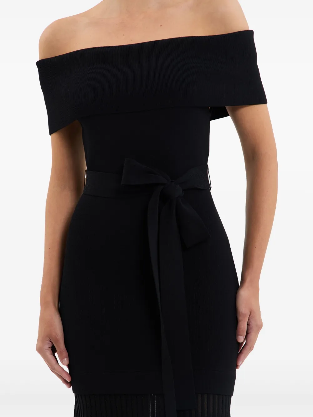 Rebecca Vallance Mariana midi-jurk Zwart