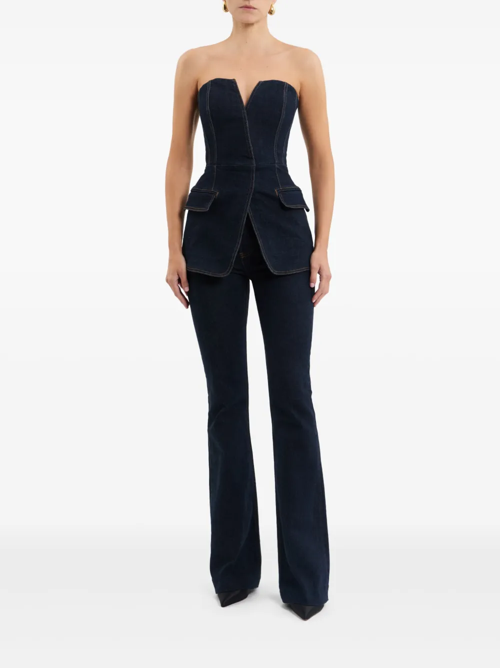 Rebecca Vallance Aviator Top In Blue