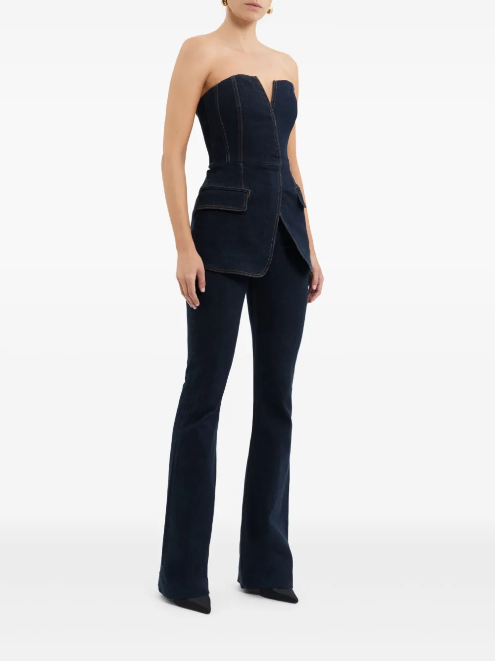 Rebecca Vallance Aviator Top In Blue