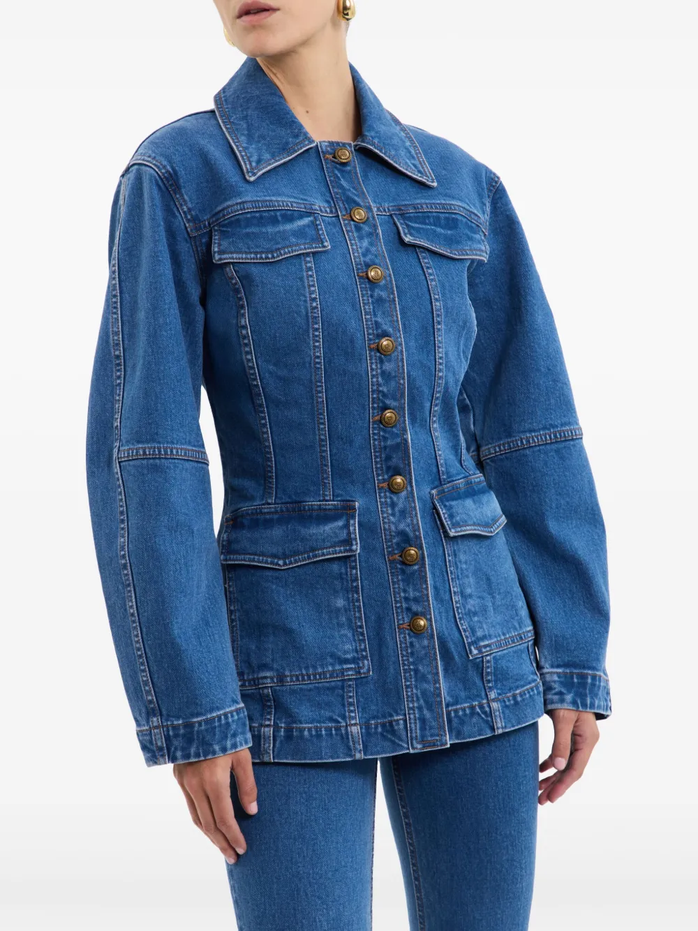 Rebecca Vallance Pilotenjack Blauw