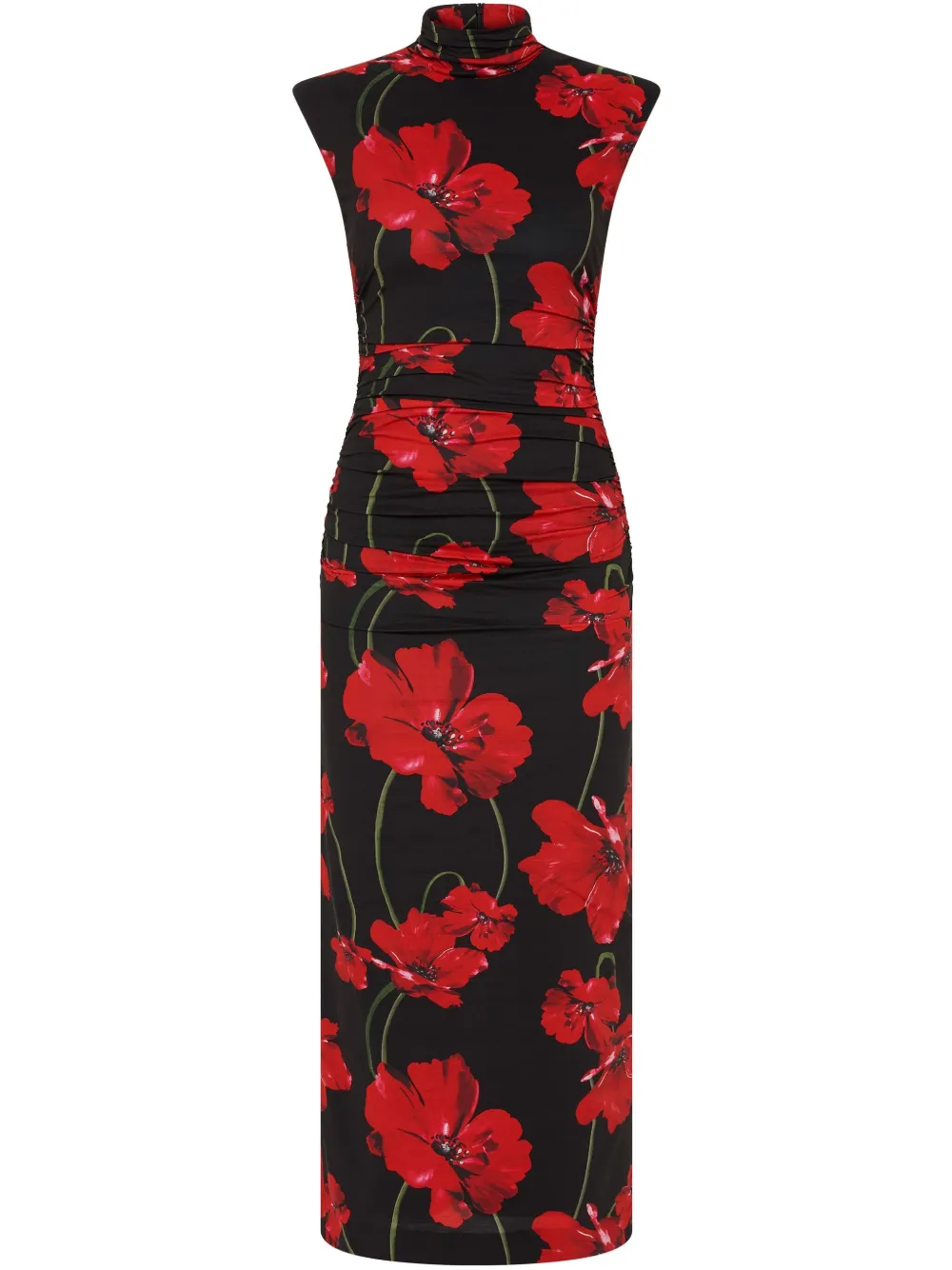 Rebecca Vallance Poppy Field midi-jurk Zwart