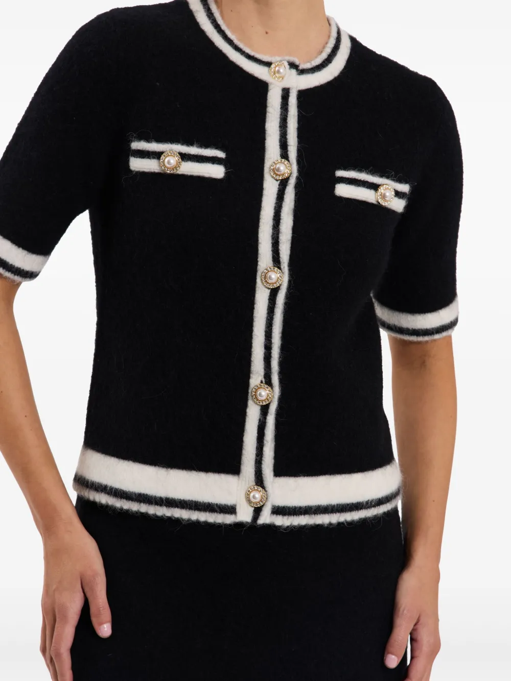 Rebecca Vallance Sutton gebreide top Zwart
