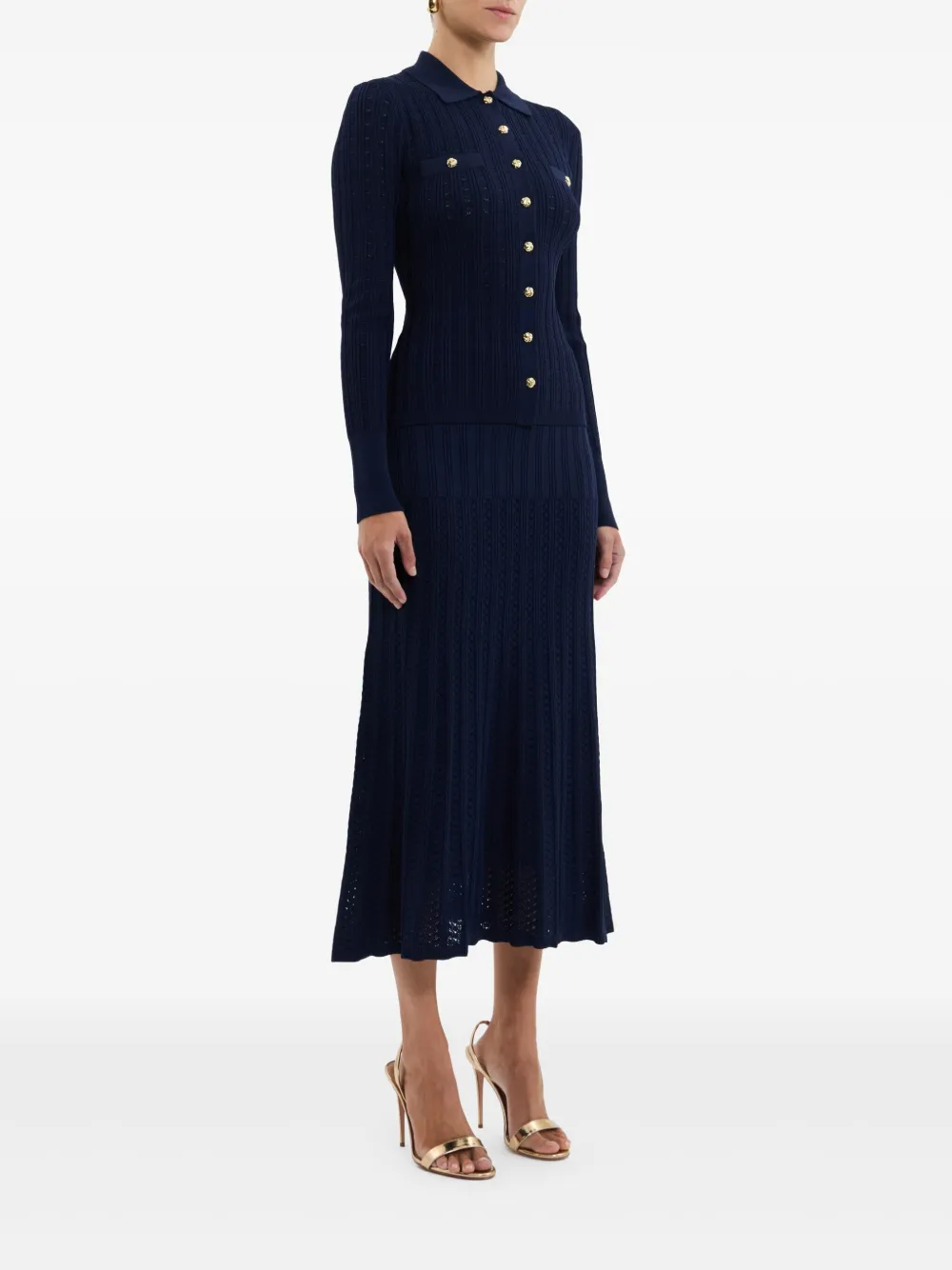 Rebecca Vallance Natalie maxi-rok Blauw
